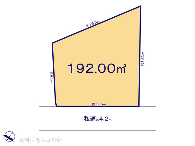 G00380632 埼玉県狭山市広瀬２丁目 土地 1880万円【区画図】