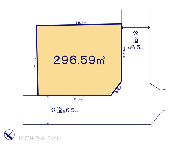 G00380634 神奈川県横浜市栄区東上郷町 土地 3980万円【区画図】