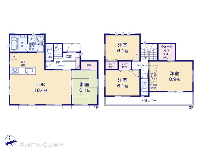 G00380674 千葉県市川市北国分２丁目 新築一戸建て 4680万円【間取図】