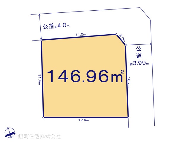 G00380730 埼玉県さいたま市見沼区大和田町２丁目 土地 3180万円【区画図】
