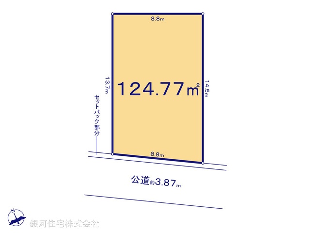 G00380741 埼玉県所沢市上新井２丁目 土地 3390万円【区画図】