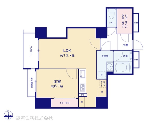 G00380768 東京都杉並区和田２丁目 中古マンション 6590万円【間取図】