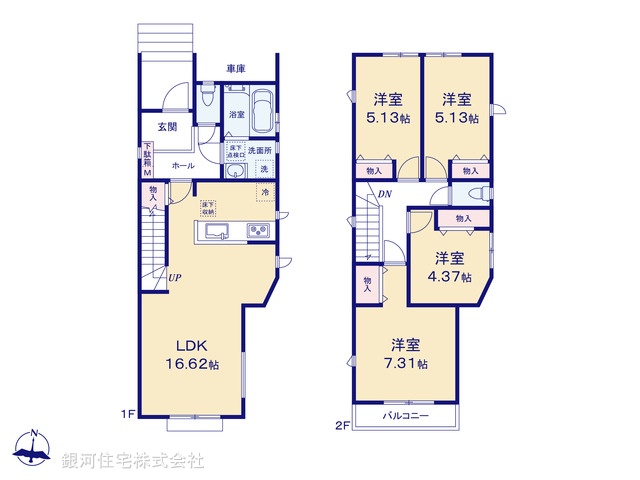 G00380888 埼玉県富士見市鶴瀬東２丁目 新築一戸建て 4390万円【間取図】