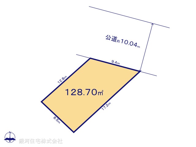 G00380891 埼玉県越谷市大字大里 土地 1990万円【区画図】