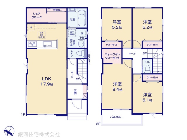 G00380902 埼玉県ふじみ野市丸山 新築一戸建て 5890万円【間取図】