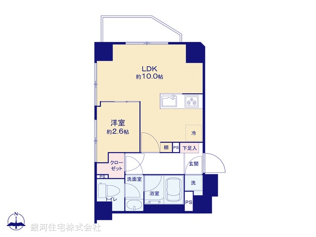 G00380931 東京都豊島区西池袋２丁目 中古マンション 5980万円【間取図】