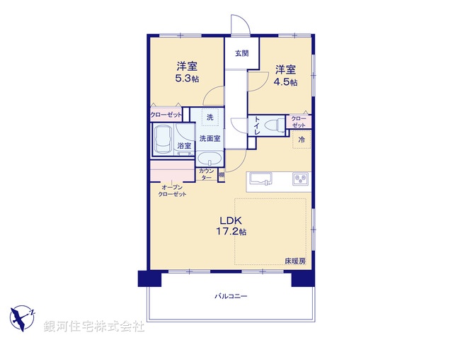 G00380945 埼玉県春日部市中央１丁目 中古マンション 3280万円【間取図】