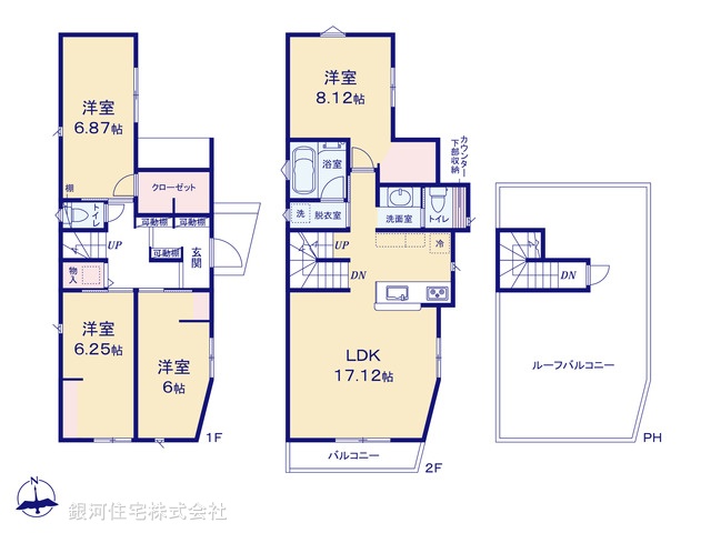 G00380946 埼玉県三郷市高州２丁目 新築一戸建て 3880万円【間取図】