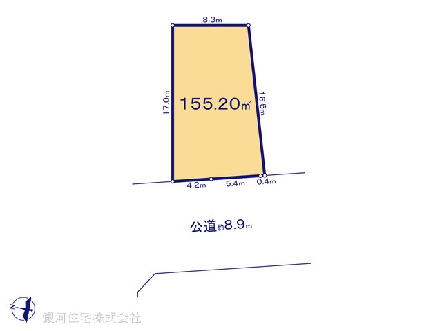 G00380948 神奈川県川崎市麻生区金程３丁目 土地 4580万円【区画図】