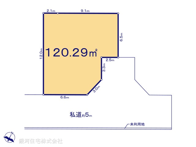 G00380978 東京都東村山市久米川町２丁目 土地 3250万円【区画図】