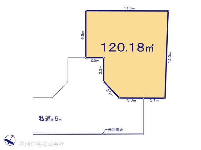 G00380979 東京都東村山市久米川町２丁目 土地 3290万円【区画図】