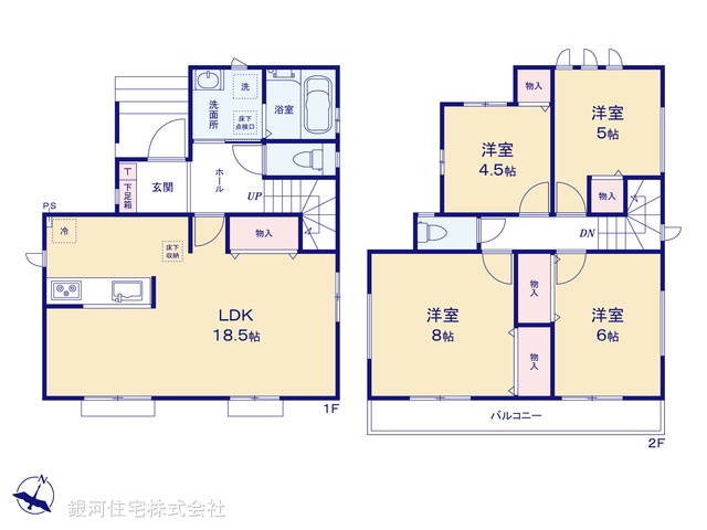 G00381022 埼玉県さいたま市西区大字高木 新築一戸建て 3890万円【間取図】