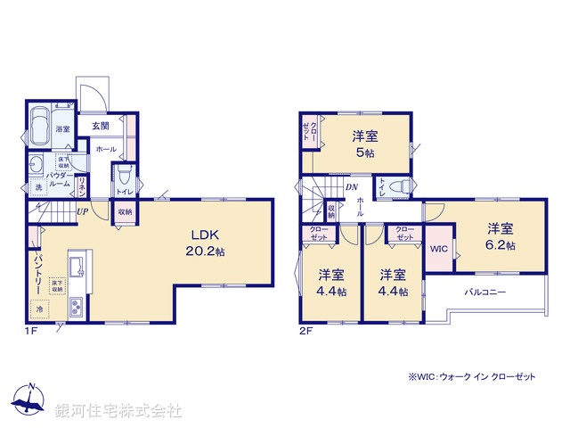 G00381034 神奈川県横須賀市林１丁目 新築一戸建て 3080万円【間取図】
