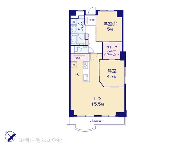 G00381058 千葉県浦安市富岡３丁目 中古マンション 4490万円【間取図】