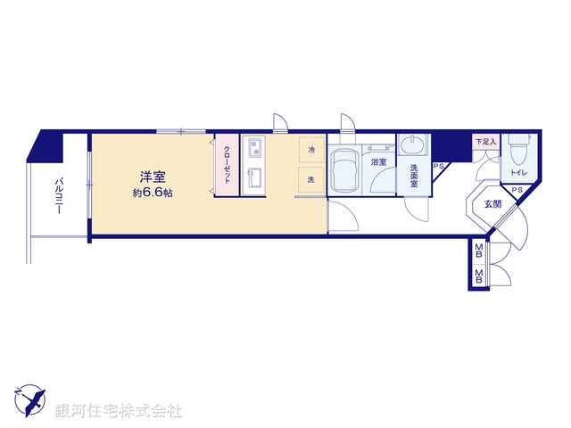 G00381060 東京都中央区日本橋馬喰町１丁目 中古マンション 4590万円【間取図】