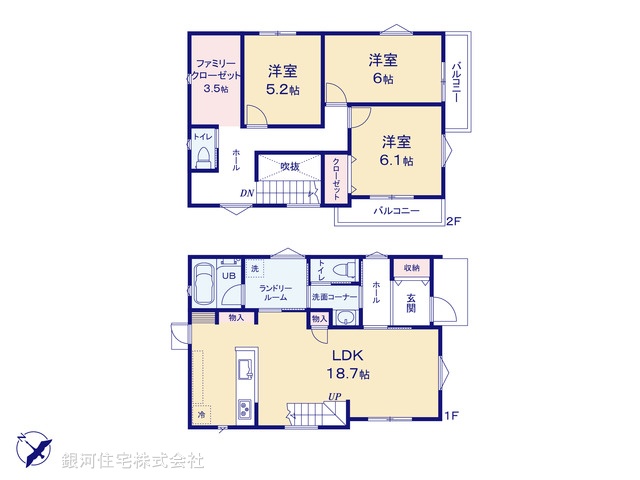 G00381135 東京都町田市木曽東１丁目 新築一戸建て 4780万円【間取図】