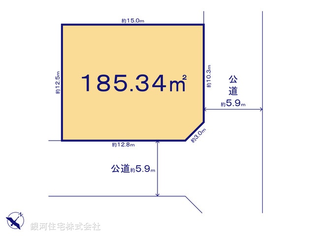 G00382829 千葉県千葉市美浜区磯辺７丁目 土地 5200万円【区画図】