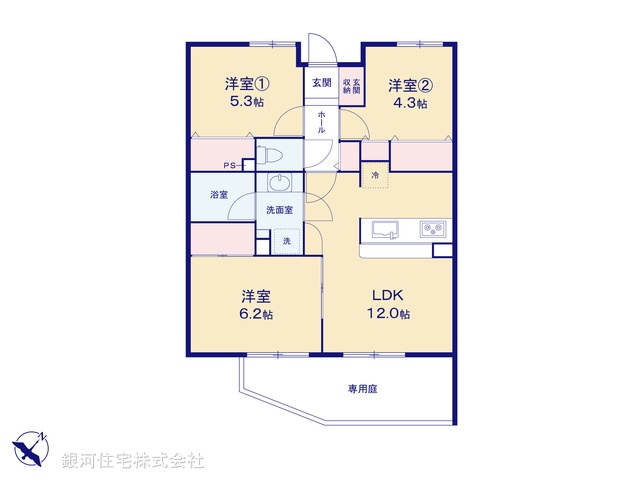 G00382895 埼玉県川越市大字的場 中古マンション 1498万円【間取図】