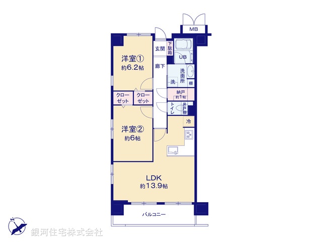 G00383248 千葉県松戸市上本郷 中古マンション 3480万円【間取図】