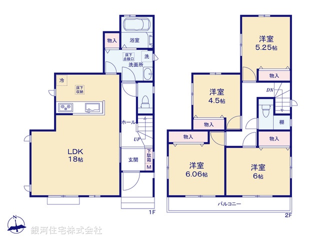 G00383451 埼玉県新座市栗原１丁目 新築一戸建て 3990万円【間取図】