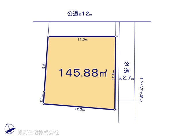 G00383510 千葉県船橋市海神６丁目 土地 7580万円【区画図】