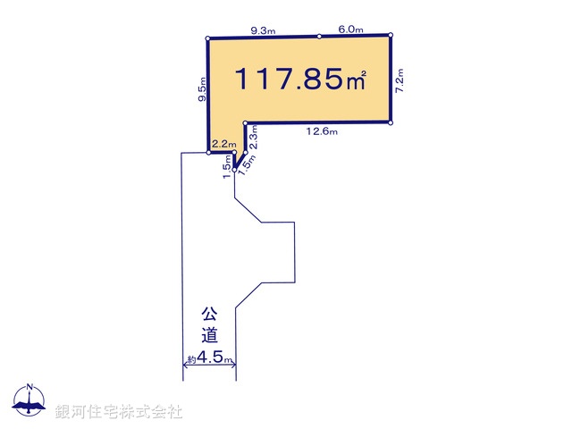 G00383533 神奈川県座間市座間１丁目 土地(建築条件付土地) 2040万円【区画図】