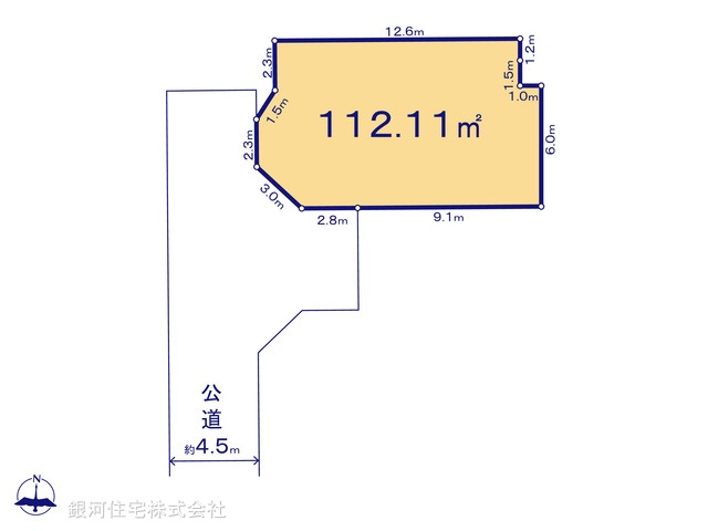 G00383534 神奈川県座間市座間１丁目 土地(建築条件付土地) 2290万円【区画図】