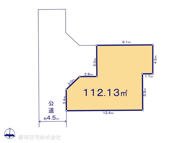 G00383535 神奈川県座間市座間１丁目 土地(建築条件付土地) 2240万円【区画図】