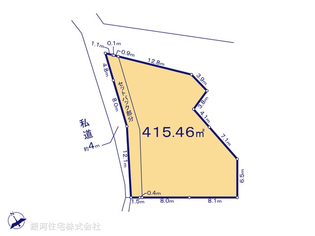 G00383600 神奈川県横浜市港南区野庭町 土地 1億1800万円【区画図】