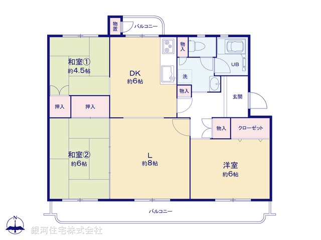 G00384038 神奈川県横浜市泉区和泉町 中古マンション 1199万円【間取図】