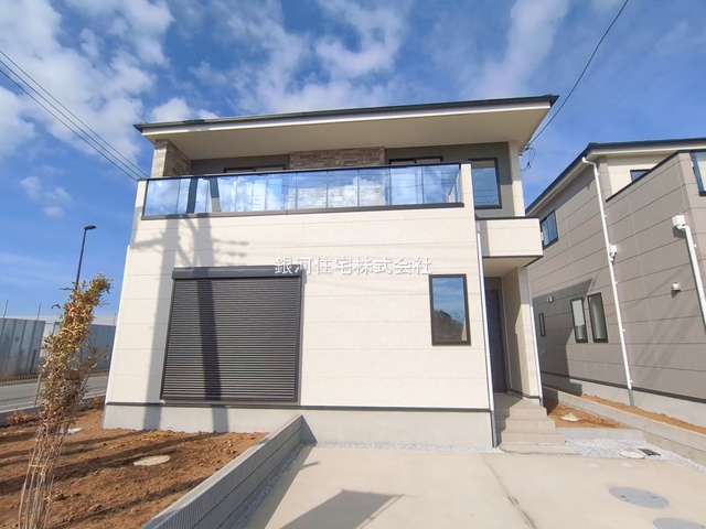 G00384278 千葉県市川市北方町４丁目 新築一戸建て 5888万円 土地面積160.05m² (約48.41坪) 建物面積105.96m² (約32.05坪) 間取り４ＬＤＫ 築年月2026年02月【外観8】