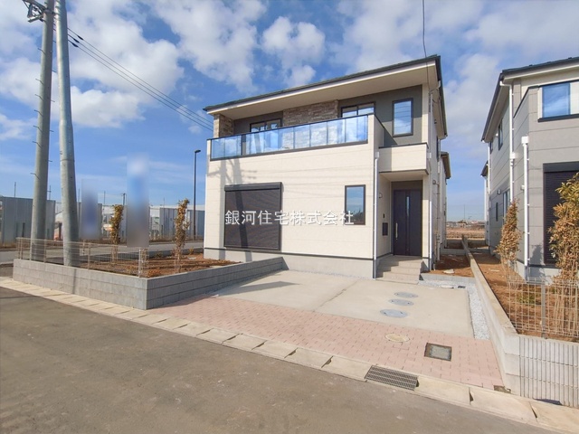 G00384278 千葉県市川市北方町４丁目 新築一戸建て 5888万円 土地面積160.05m² (約48.41坪) 建物面積105.96m² (約32.05坪) 間取り４ＬＤＫ 築年月2026年02月【外観9】