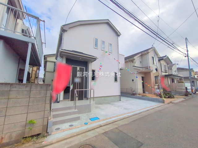 G00384465 埼玉県新座市野火止５丁目 新築一戸建て 3290万円 土地面積89.52m² (約27.07坪) 建物面積71.21m² (約21.54坪) 間取り３ＬＤＫ 築年月2025年10月(築１年以内)【外観13】