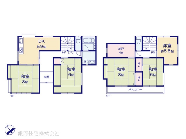 G00384658 千葉県船橋市松が丘３丁目 中古一戸建て 2599万円【間取図】