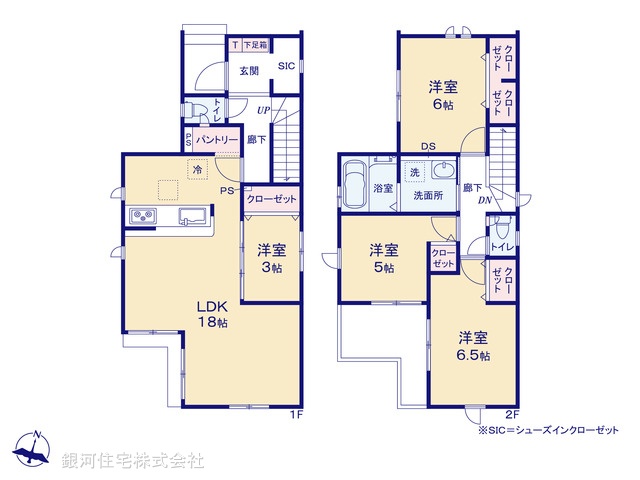 G00384944 埼玉県新座市池田４丁目 新築一戸建て 3799万円【間取図】