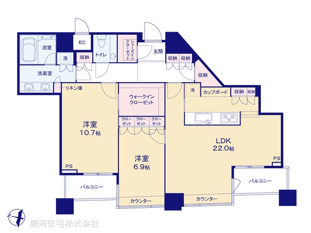 G00384966 東京都港区赤坂４丁目 中古マンション 4億9900万円【間取図】