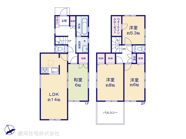 G00385009 埼玉県三郷市早稲田７丁目 中古一戸建て 2980万円【間取図】