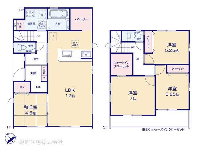 G00385164 千葉県柏市酒井根２丁目 新築一戸建て 3680万円【間取図】