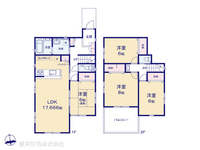 G00385207 千葉県千葉市花見川区犢橋町 新築一戸建て 2940万円【間取図】