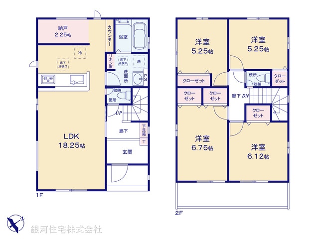 G00385235 千葉県千葉市緑区おゆみ野５丁目 新築一戸建て 4180万円【間取図】