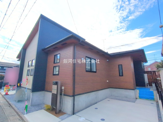 G00385508 埼玉県蓮田市西新宿３丁目 新築一戸建て 3990万円 土地面積171.29m² (約51.81坪) 建物面積97.50m² (約29.49坪) 間取り３ＬＤＫ 築年月2025年11月(築１年以内)【外観6】