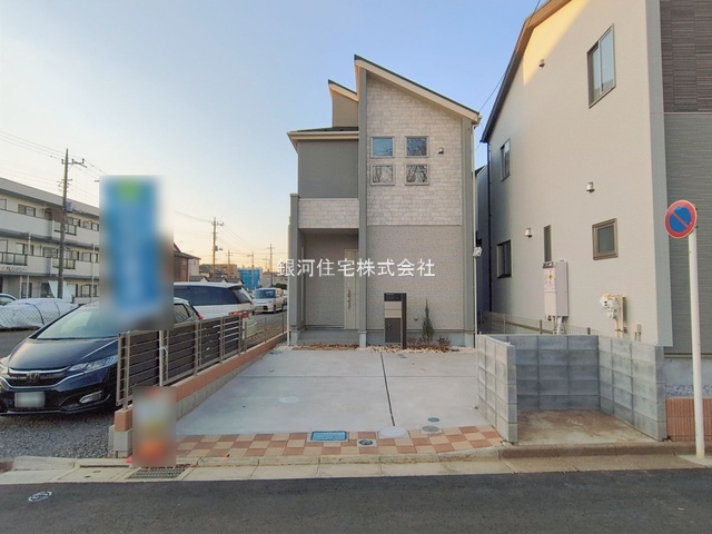 G00385534 埼玉県所沢市東狭山ヶ丘１丁目 新築一戸建て 4580万円 土地面積124.37m² (約37.62坪) 建物面積100.20m² (約30.31坪) 間取り３ＬＤＫ 築年月2025年12月(築１年以内)【外観10】