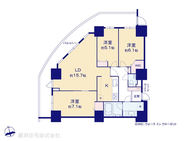 G00385579 東京都荒川区東日暮里５丁目 中古マンション 1億2980万円【間取図】