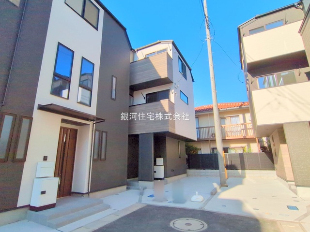 G00385588 神奈川県川崎市高津区明津 新築一戸建て 5880万円 土地面積70.41m² (約21.29坪) 建物面積101.41m² (約30.67坪) 間取り３ＳＬＤＫ 築年月2025年12月(築１年以内)【外観2】