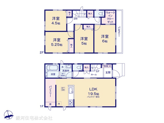 G00385620 千葉県松戸市三矢小台４丁目 新築一戸建て 4490万円【間取図】