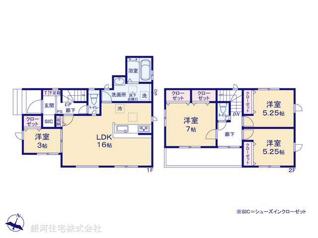 G00385635 埼玉県狭山市大字水野 新築一戸建て 4180万円【間取図】