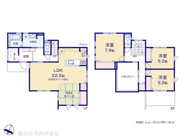 G00385690 千葉県木更津市金田東６丁目 新築一戸建て 4580万円【間取図】