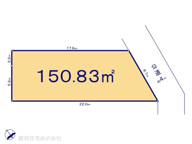 G00385751 神奈川県横浜市青葉区藤が丘２丁目 土地 6480万円【区画図】