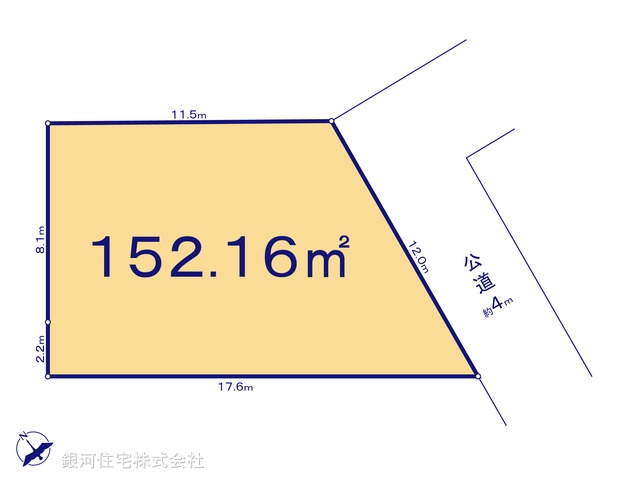 G00385752 神奈川県横浜市青葉区藤が丘２丁目 土地 6480万円【区画図】