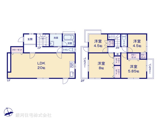 G00385761 千葉県船橋市夏見台３丁目 中古一戸建て 3049万円【間取図】